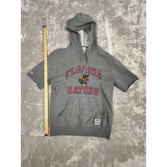 Mitchell Ness FL Gators Throwback  Pullover Hoodie Gray Men - Picture 1 of 8